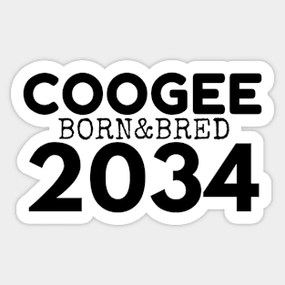 COOGEE BORN & BRED 2034 DESIGN Sticker